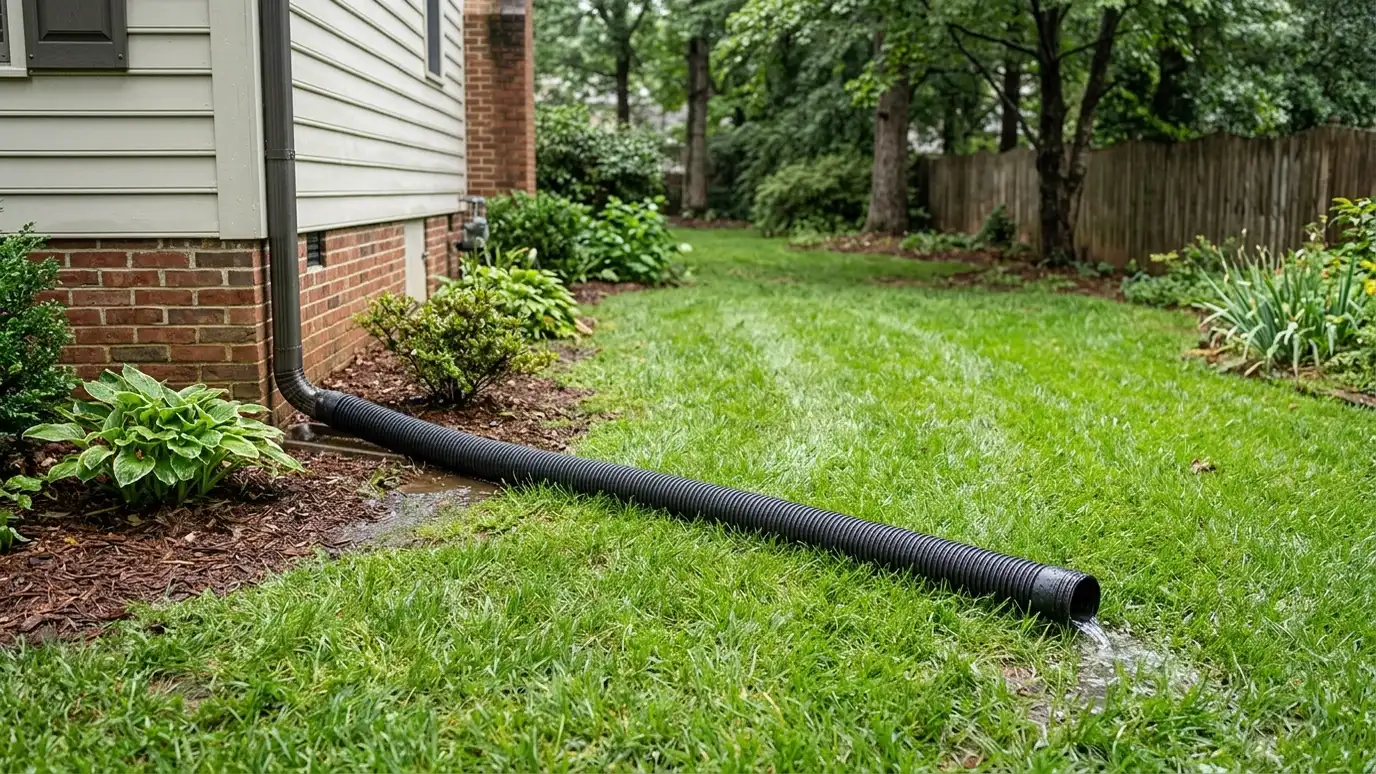 Downspouts and Drainage Extensions in Nashville and Middle Tennessee