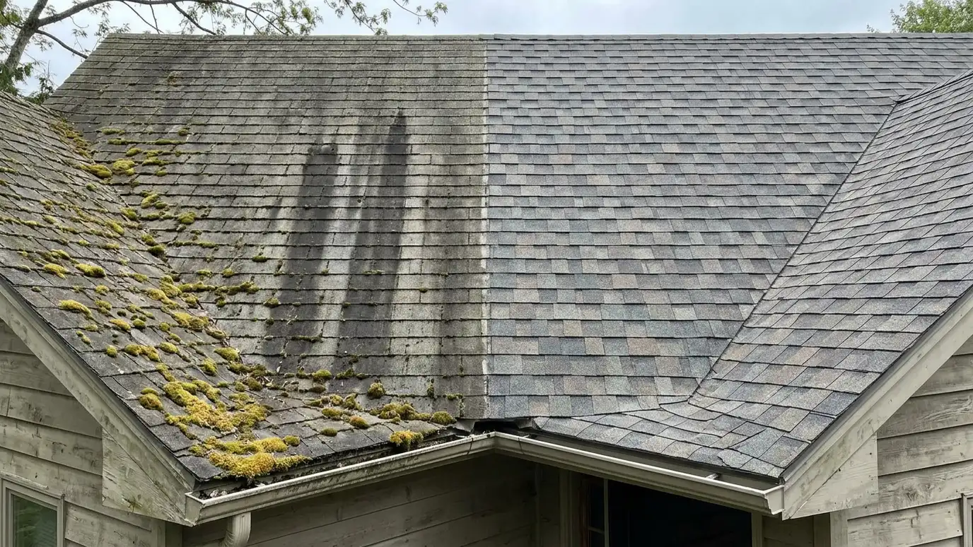 Roof Moss and Algae Cleaning in Nashville and Middle Tennessee